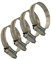 JCS® Hi-Grip Stainless Steel hose clamps clips- Marine grade, 25-35mm x4