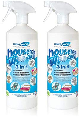 Enviro Works 2 x 1L Wee-Away 3-in1 Probiotic Household Stain and Odour Remover
