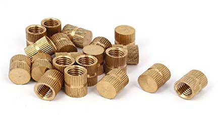 New Lon0167 M10 x Featured 15mm x 12mm Reliable Efficacy Brass Threaded Insert Embedded Knurled Thumb Nut 20PCS(id:36e d7 9a e03)