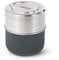 BLACK + BLUM GR-LB-S015 Cuenco de vidrio | Fiambrera a prueba de fugas para preparación de comidas, contenedor de alimentos, acero inoxidable, polipropileno con fibra de madera y silicona, 450 ml,