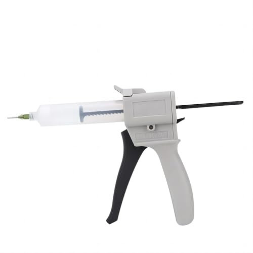 VIFER 30ml Dispenser Glue Gun Impression Mixing Dispensing Gun Plastic Manual Single Tube Dispensing Glue Firearm Handle Tool for Pressing Squeezing