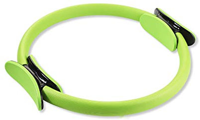 KINGBOO Pilates-Ring für Frauen, 38,1 cm, magischer Fitness-Kreis, Widerstandsgerät zum Straffen der Oberschenkel, Grün