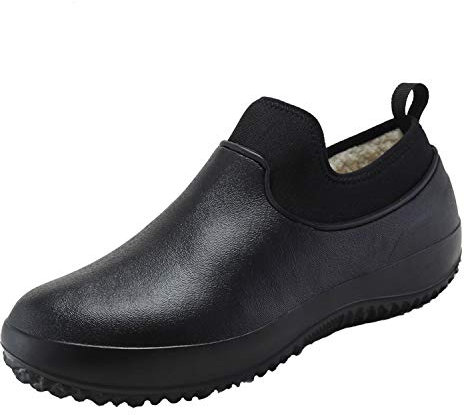 YUKTOPA Zapatos de trabajo resistentes al aceite para hombre y mujer, resistentes al agua, antideslizantes, para cocina, para el trabajo, zuecos de seguridad, para el jardín, zuecos de agua, color,