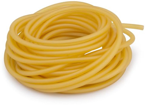 Famgee 32.8FT/10M Natural Latex Rubber Tubing Elastic Band Slingshot Catapult Surgical Rubber Tube Hose for Outdoor Hunting Physical Therap (0.12 ID, 0.24 OD)