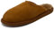 Hollert Lammfell Hausschuhe OLAF Echtfell Merino Lederschuhe atmungsaktiv Schuhgröße 43, Farbe Cognac
