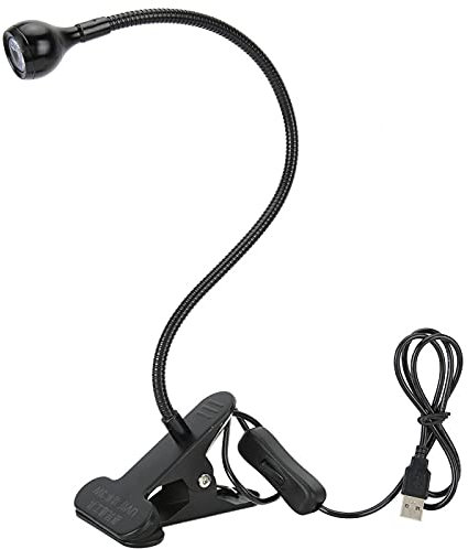 USB 3W UV-LED-Klebelampe, UV-LED-violettes Aushärtungslicht mit Clip, Schalter und Schwanenhals für Telefonreparatur, Nagel-, Leuchtstofferkennung