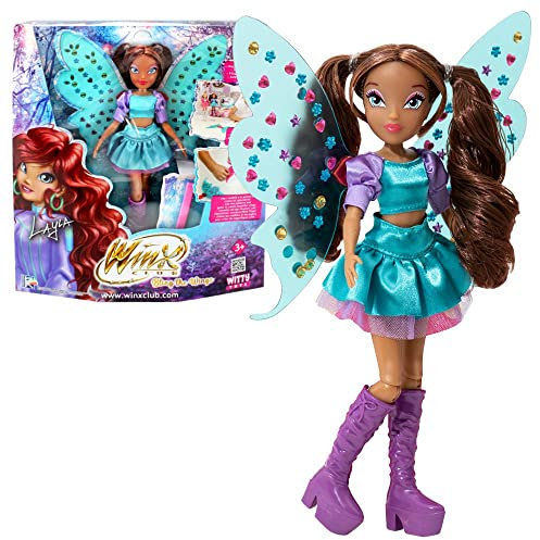 Winx Club Layla | Bambola Bling The Wings Set Creativo | Pietre Glitterate
