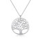 LIUJZZJ 925 Sterling Silber Personalisierte Kette Lebensbaum Halskette Stammbaum des Lebens Anhänger mit Gravur