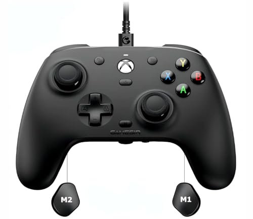 GameSir G7 Mando de juego con cable personalizado para Xbox Series X|S, Xbox One, 2 placas frontales intercambiables y fáciles de pintar para el PC Windows 10/11, Con licencia oficial - Xbox