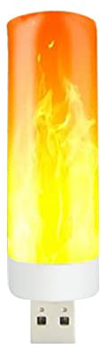 Ailan USB Flammenlicht 3500 K 5 V 1 W Atmosphäre LED Nachtlampe Computer Mini Portable Travel Pocket Lighting für