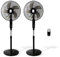 KEPLIN Pedestal Fan with Turbo Wind and Remote Control - 60W, 3-Speed Settings, 7.5-Hour Timer, Oscillating, Adjustable Height and Tilt Head - Ideal fans for Home or Office