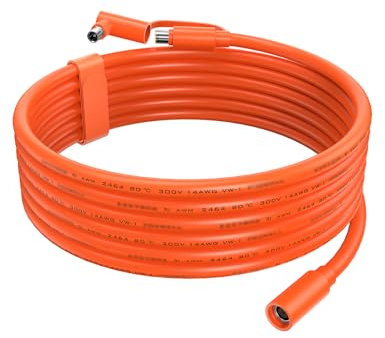 Tonton Cable alargador de generador solar CC de 8 mm, 3 m, cable CC para Jackery, Bluetti, Anker, GZ Yeti y la mayoría de estaciones de energía y panel solar, con adaptador de corriente DC7909 y