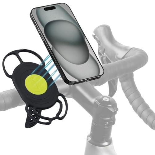 BONE Bike Tie 4 Magnetic, Magnetische handyhalterung Fahrrad, Kompatibel mit Magsafe und Fitness-Handyhalterung - Sicherer und zuverlässiger Halter fürs Radfahren und Indoor-Aktivitäten