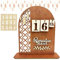 Zkaoai Ramadan Kalender, Eid Mubarak Adventskalender, Ramadan Dekoration Countdown-Kalender, Eid Mubarak Kalender, Eid Mubarak Dekoration DIY Ramadan aus Holz, Eid Ramadan Geschenke für Kinder