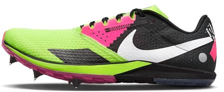 Nike Rival XC 6 - Tenis unisex para campo traviesa, Volt/Blanco-Negro-Hiper Rosa, 44.5 EU