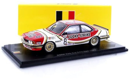 SPARK 1/43 SB651 BMW 635 CSI - Spa 1983 Diecast Modelcar