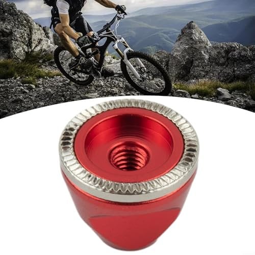 Quick Release Axle Bolt, M5 Wheel Nuts for Bike Hub, Anti slip Aluminum Alloy Nut (Black)