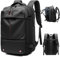 Eowduk Airbag Rucksack Vakuum - Airbag Rucksack, Vacuum Backpack Travel, Multiple Compartments | Expandable Reiserucksack mit Vakuumsystem (Schwarz, Without Electric Vacuum)