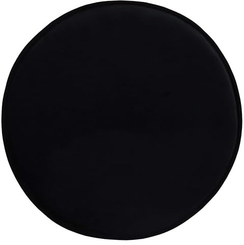 Domarex Runde Stuhlkissen Marie Foam 36 cm - Weich, Komfortabel und rutschfest für Hocker und Stühle, Ideal für Zuhause, Garten und Gewerbe - Schwarz