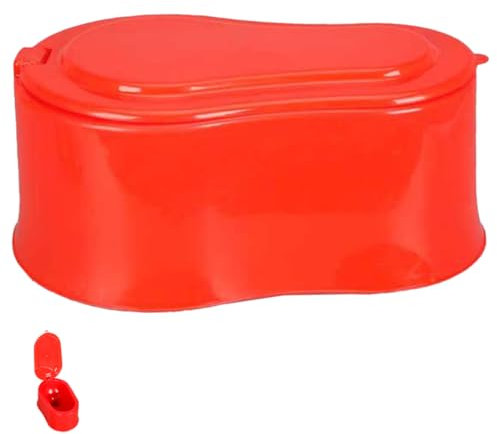 SECFOU Dickwandige Verstärkte PVC Sitztoilette aus Kunststoff mit Einfachem Design und Leichtem Gewicht Tragbare Toilette für Baustellen und Outdoor Einsätze Zufällige Farbe
