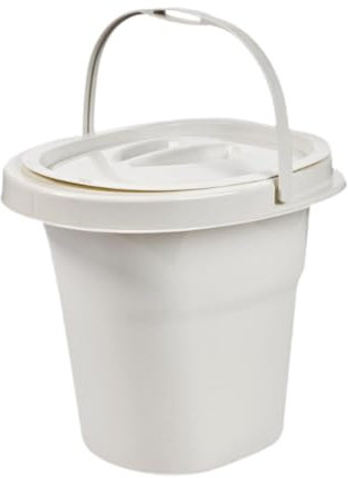 MagiDeal Urinoir pour personnes âgées avec poignée et couvercle - Récipient à pipi robuste - pour chambre à coucher, maison, personnes âgées, seniors, Blanc