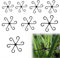 Cfcyhla Pack of 8 Plant Support Shrub Holders, Plant Stem Holder, Plant Holder, Plant Clips for Support, Trellis Aid, Ring for Plants, Flowers, Tomatoes, Hydrangeas