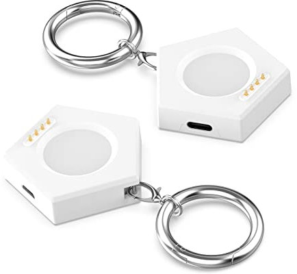 RuenTech Uhr Ladegerät Micro USB/Typ C Adapter Ladekabel Konverter für Oppo Watch X/X2/4 Pro/3/3 Pro/2/SE Smartwatch Ladegerät Kabel Konverter Stecker für Oneplus Watch 2R/2/3 (Weiß+Weiß)