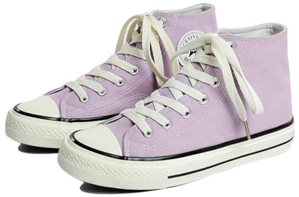 SIUSUMFO Chaussures De Toile Sneakers Adulte Baskets Femme Chaussures De Course Haute Chaussures Sport Décontractées Classic 38.5 EU Violet