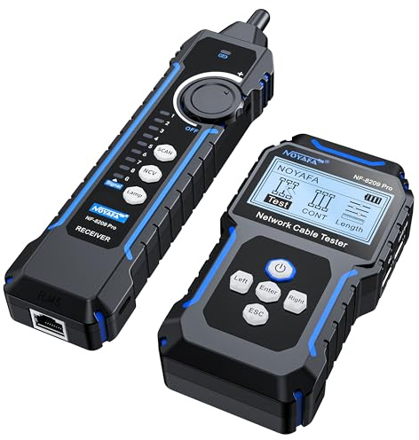 NF-8209 Profi Fortgeschrittener Netzwerkkabeltester mit POE NCV, Multifunktionaler Leitungsverfolger, POE-Leitungsprüfer, All-in-One-Netzwerktool