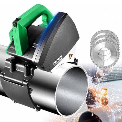 HajMyrdonyx Elektrische Automatische Rohrschneidemaschine, Präziser, Schneller Rohrleitungsschneider In Industriequalität, Robuster Rohrschneider Aus Edelstahl, Präzisionsschneidwerkzeug 220mm