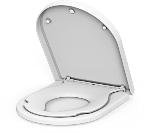 Toilettensitz D-Form Gewerblichen Gebrauch, Integrierter Kinder