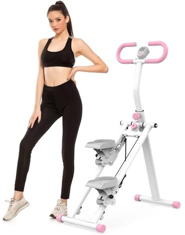 Stepper de Fitness – Amélioration de l'escalier Vertical en Tant Que Machine d'entraînement pour des Exercices corporels complets Plateforme de poignée réglable