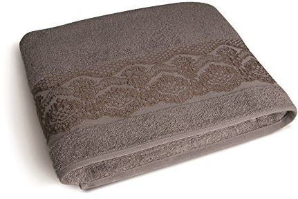 Excelsa Country Spa Shower Towel, Cotton, 39 x 34 x 4 cm 39x34x4 cm Ash