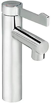 Bristan NMT LL Solo Non-Thermostatic Tall Pillar Healthcare Tap with Long Lever Handle, Chrome