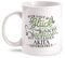 Fashionalarm Tasse Wer sagt Glück kann man nicht anfassen - Akita beidseitig bedruckt mit Spruch | Geschenk Idee für Rasse Hunde Besitzer, Farbe:weiß