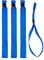 iboo - 20 Bracelets d'Identification Bleu en tissu pour événements – Fermeture en plastique pour plus de sécurité – Bracelets en satin de qualité agréable identification VIP, soirée