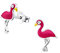 Laimons Mädchen Kids Kinder-Ohrstecker Ohrringe Kinderschmuck Falmingo Vogel Pink aus Sterling Silber 925