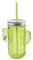 Excelsa Cactus Verre/Tasse à Paille Réutilisable, Capacité 425 Ml., Verre
