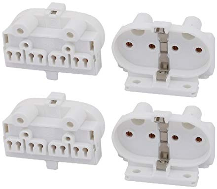 New Lon0167 4 Unids Destacados 2G11-F446 AC 500V eficacia confiable 2A H Base de Base de Luz Fluorescente PL Tubo Titular de la lámpara(id:9e1 fa a2 32f)