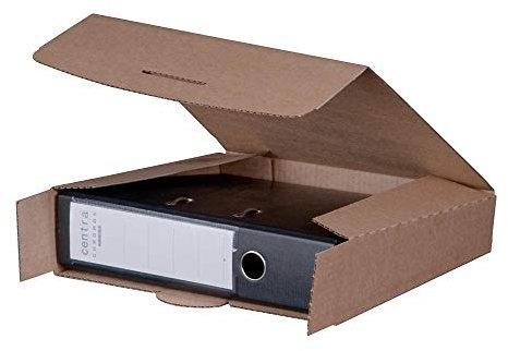 Ropipack Ordnerversandbox Ordner-Versandkartons 80 mm Braun 320 x 288 x 80 mm 20 Stück