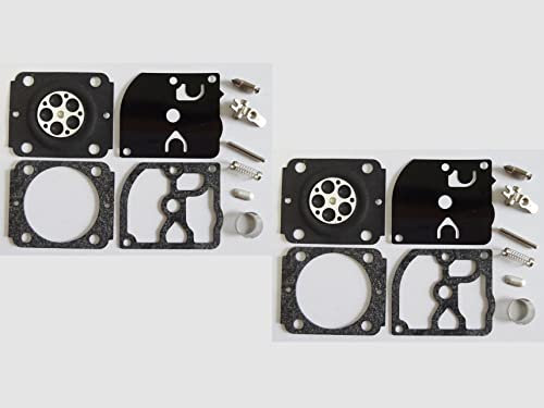 Carburetor Repair/Rebuild Kit Replaces ZAMA RB-261 for Stihl HS45 Hedge Trimmer FS45 FS46 FS55 ZAMA C1Q-S278 C1Q-S282 C1Q-100384D C1Q-100385C (Pack of 2)