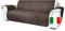 Moonange - Housse de canapé 2 Places - Housse de canapé avec accoudoirs - Assise 120 cm - Imperméable - Réversible - Antidérapant - Tache - Rayure - Gel - Housse de canapé Moderne - Marron