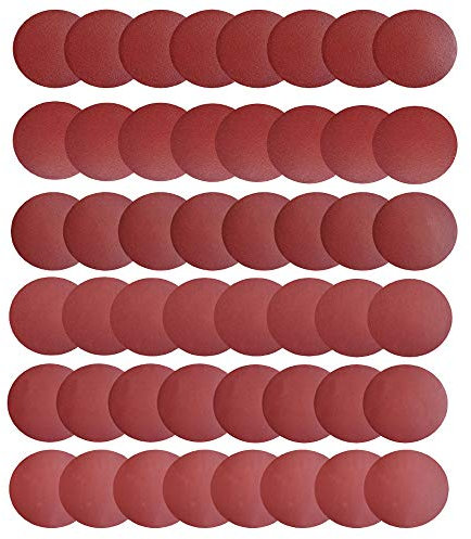 Saipor 48 Stück 150mm PSA Selbstklebende Rückseite Schleifscheiben Aluminiumoxid Schleifscheibe Schleifkissen 80/100/120/180/240/400 Grit Schleifpapier