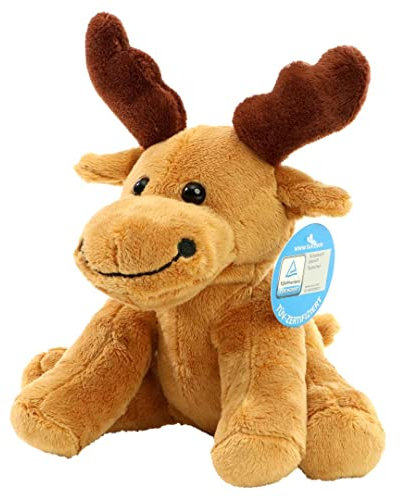 Minifeet Zootier Elch Emil - Kuscheltier Plüschtier Stofftier Spielzeug - kuschelig weich - Geschenk für Baby Kinder Freunde Schulstart Einschulung | Höhe: 20 cm