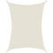 anndora Sonnensegel luftdurchlässig 4 x 6 m - Farbe Creme - rechteckig - Material HDPE