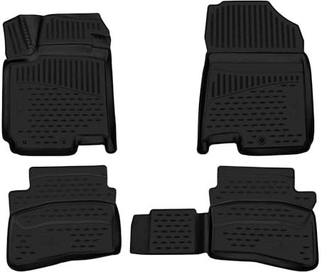 WALSER XTR Gummi Fussmatten Auto für Hyundai i20 3 (BC3, BI3) 08/2020-Heute, 100% passgenaue Auto Fußmatten, robuste Universal Fußmatte Auto, Gummimatten Auto, Auto Fussmatten Gummi