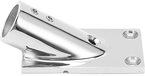 VGEBY Boat Rectangular Base, 30° Boat Hand Rail Stainless Steel Marine Boat Rectangular Base Hardware Deck Accessories(22mm (30 Degrees)) Boating