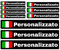RP Grafica Adesivi con Nome Personalizzato 10 Etichette per Moto, Auto, Biciclette, Scooter Elettrici con Bandiera Personalizzata Stickers