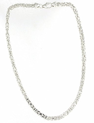 Original italienische Byzantiner Königskette 925 Silber 3 mm 42 cm Silberkette Halskette Damen Herren Anhängerkette Schmuck ab Fabrik tendenze Italy D-BZ2-42