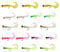 OTOTEC 17Pcs Soft Fishing Lures - Grub Worm Baits with Jig Head Hooks for Catfish, Perch, Pike